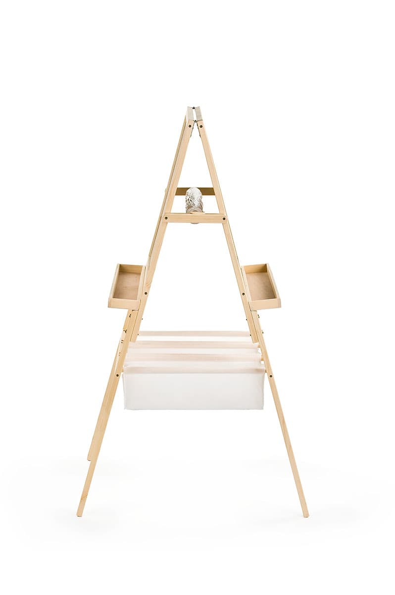 Two Level Eisel Two Sided Easel Features a Chalkboard and Whiteboard for Two Kids ...