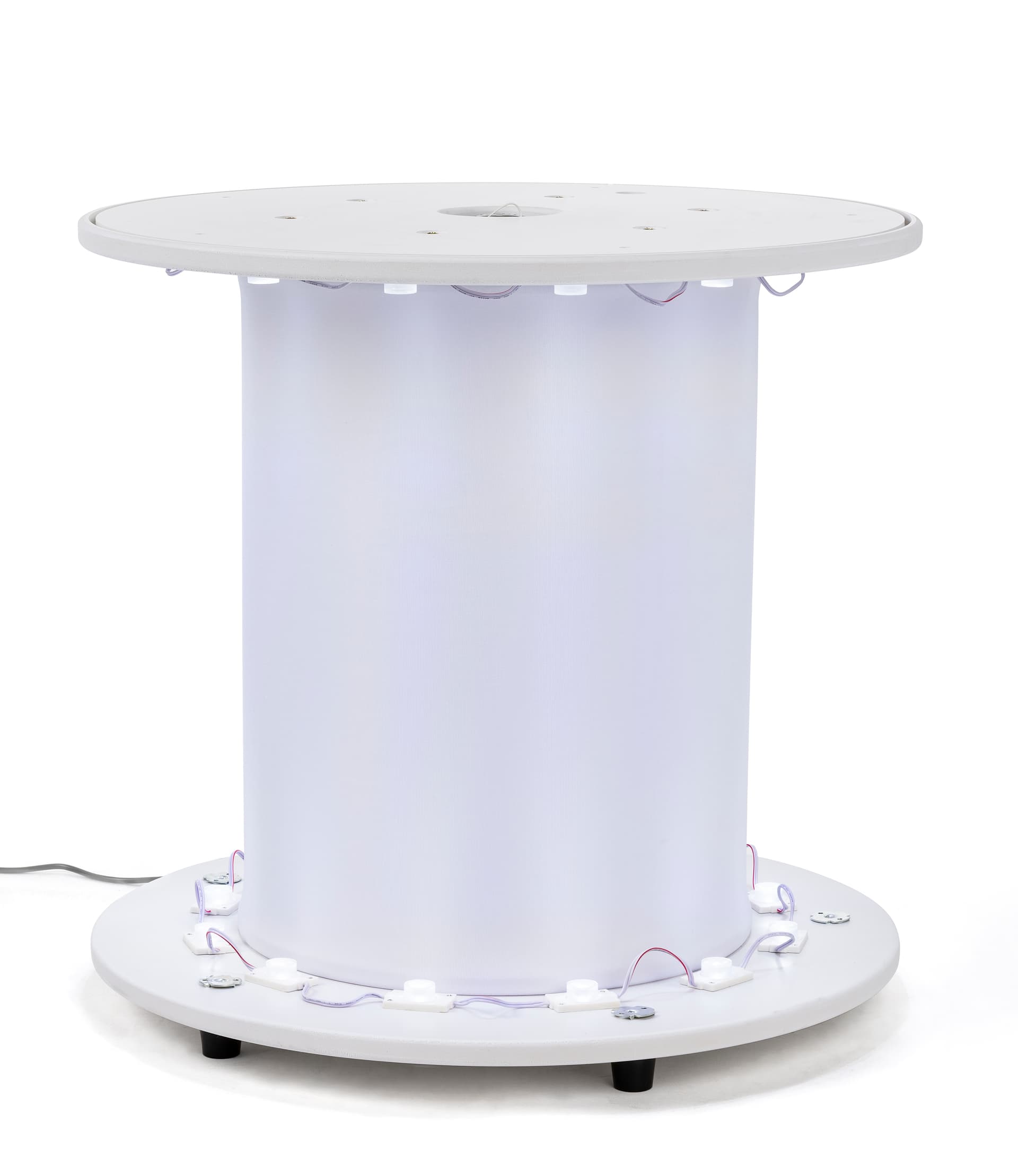 Countertop Mini Inflatable Small Round Backlit Inflatable Mini Counter | WaveLight Air | Displays2Go
