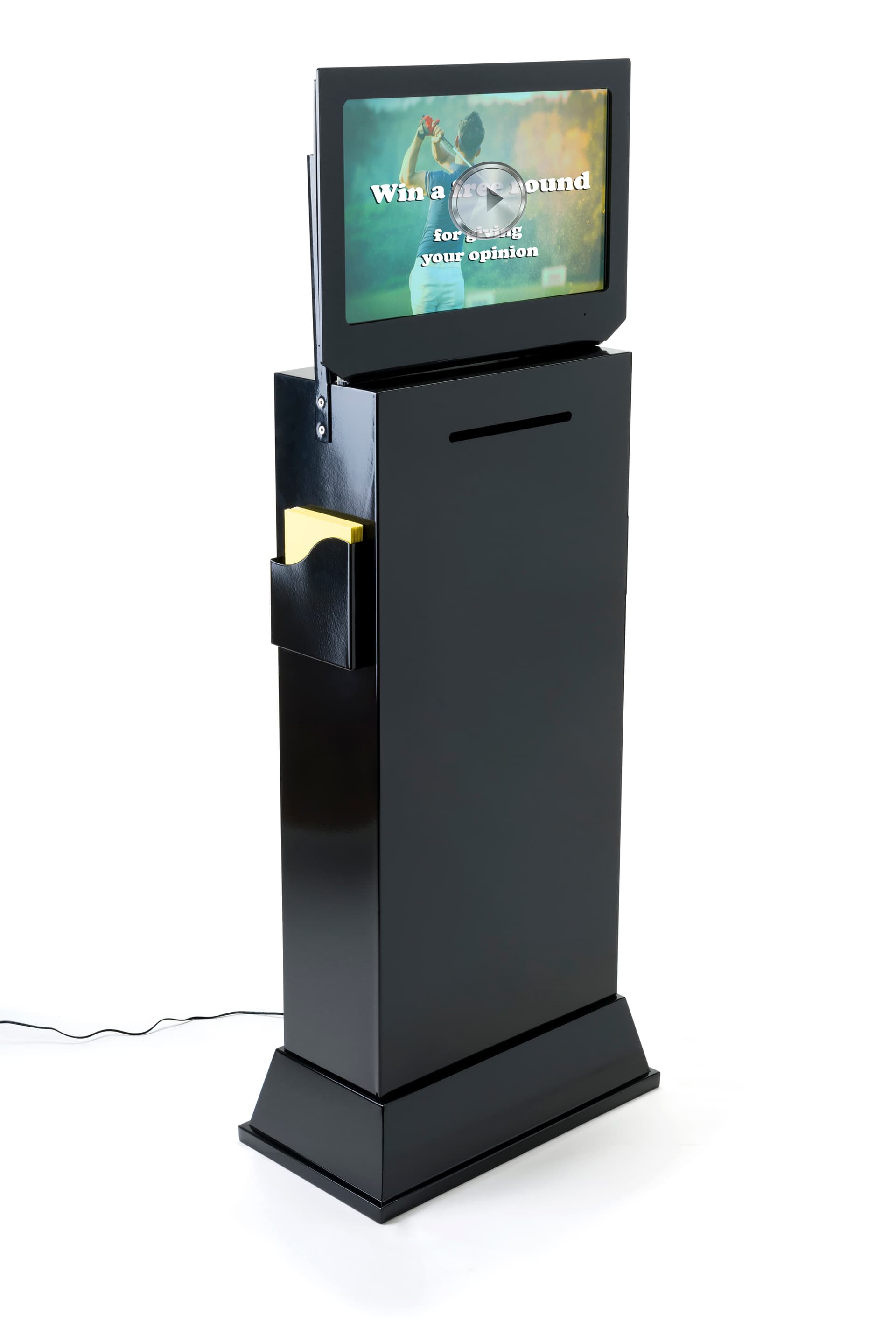 Competition Entry Box Layout Floor Competition Entry Box with Video Screen | Brochure Pockets ...