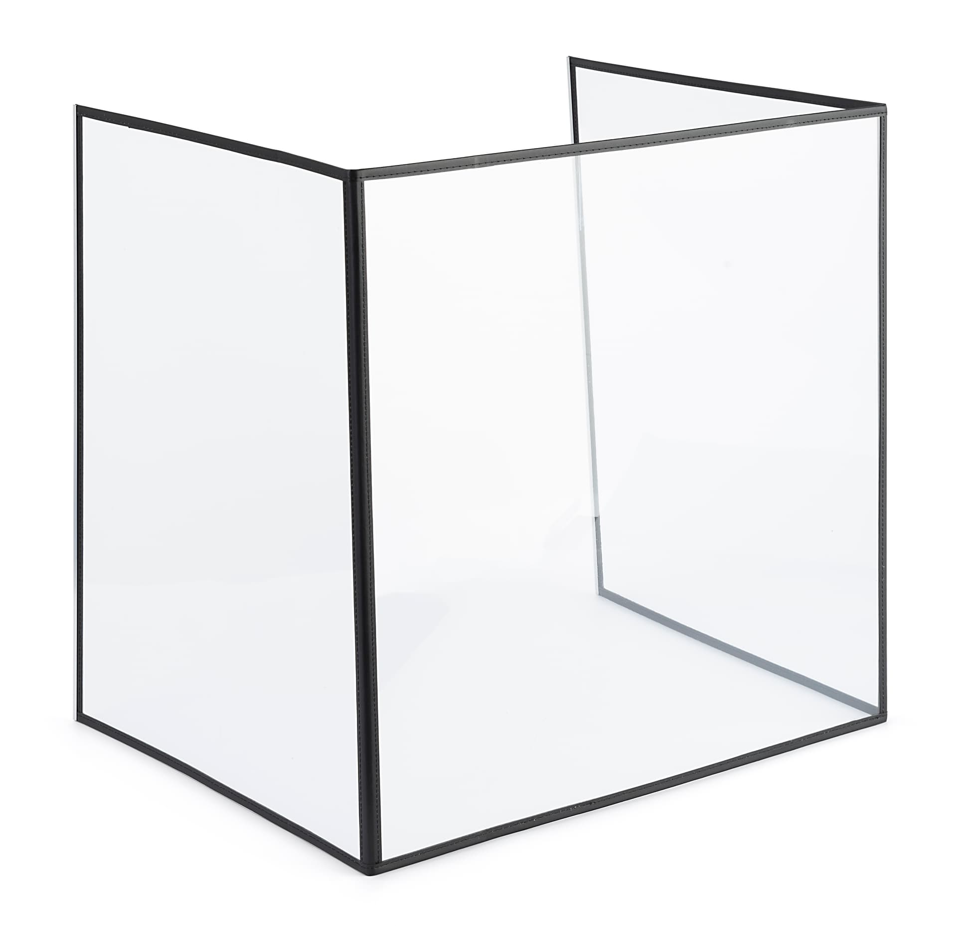 Computer Splash Guard PVC Desktop Splash Shield | Set of 10 Folding Barriers | Displays2Go