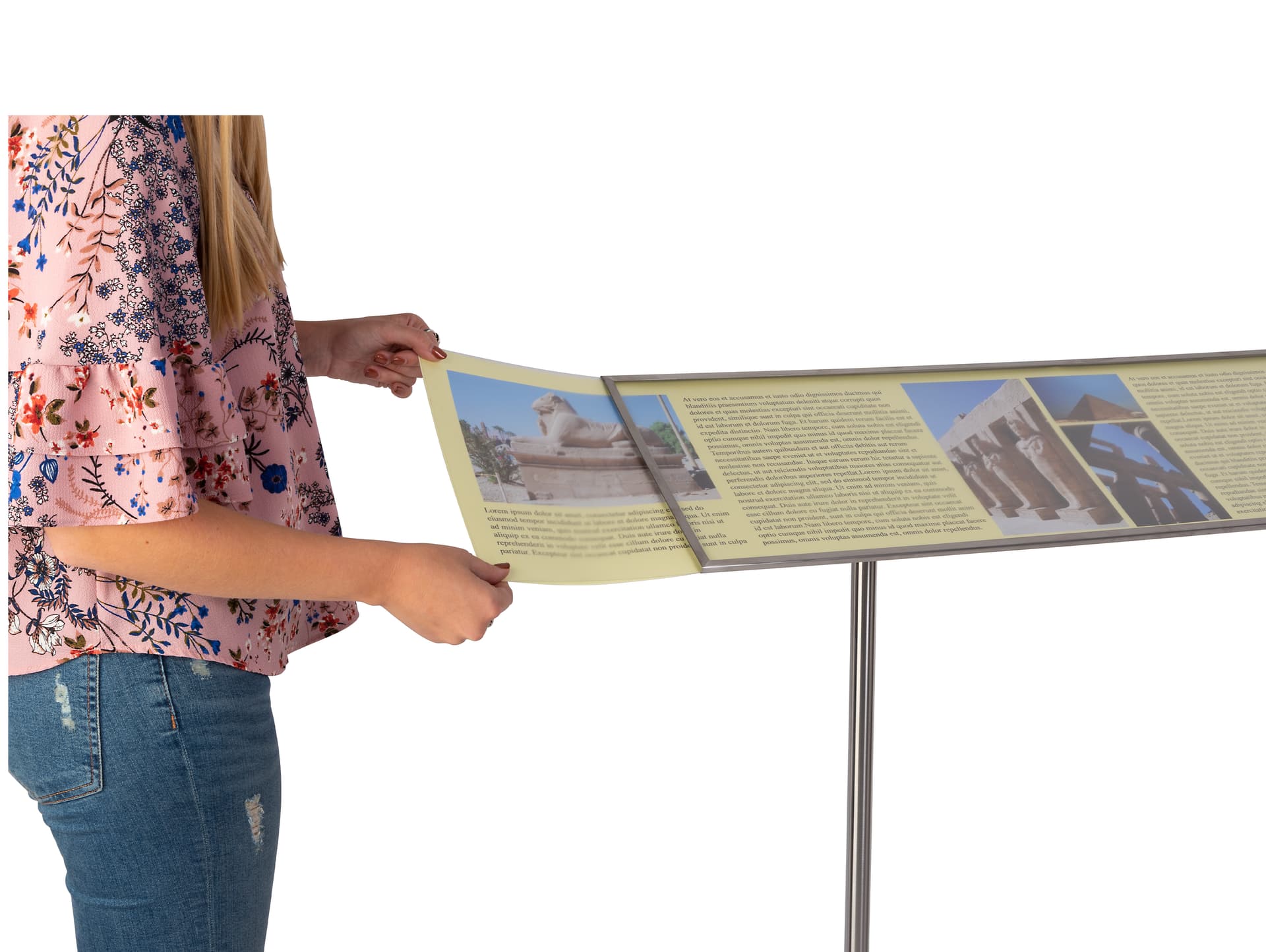 Steel Exhibition Reader Rails | 48