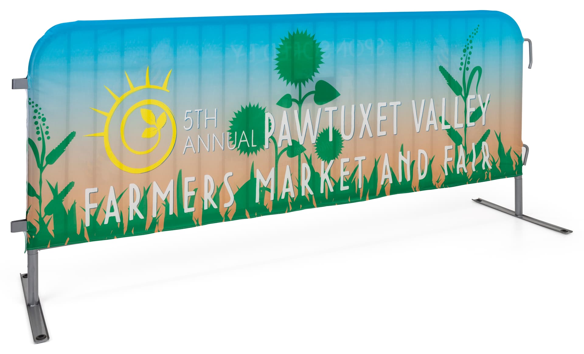 Custom Steel Barrier Cover | Personalized Full Color Designs | Displays2Go