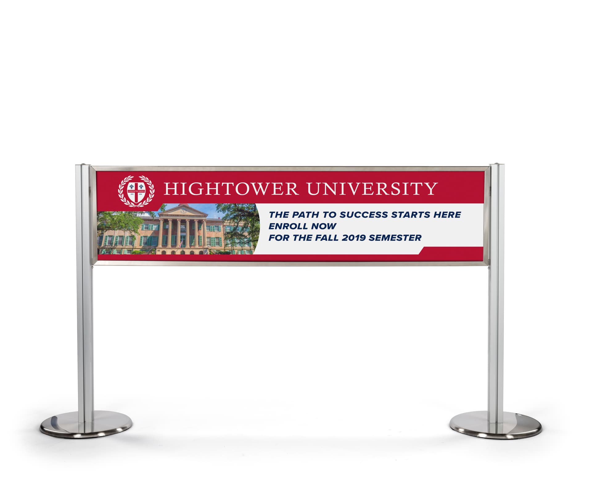 Custom Railing Signage Rigid Rail Signage | Custom Inserts for Post and Panel Systems ...