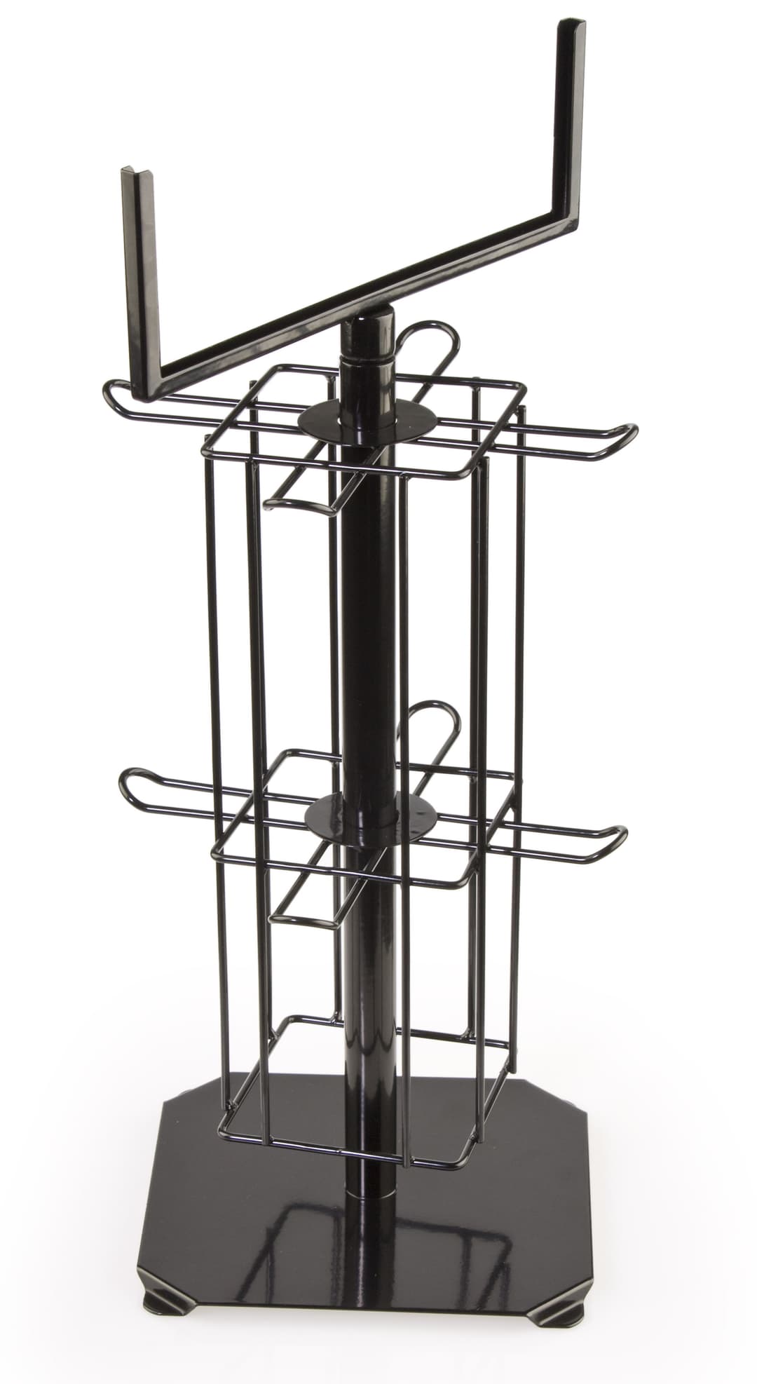 Rotating Horizontal Display Rack 8 Hook Display Rack | Fully Rotatable Stand | Displays2Go