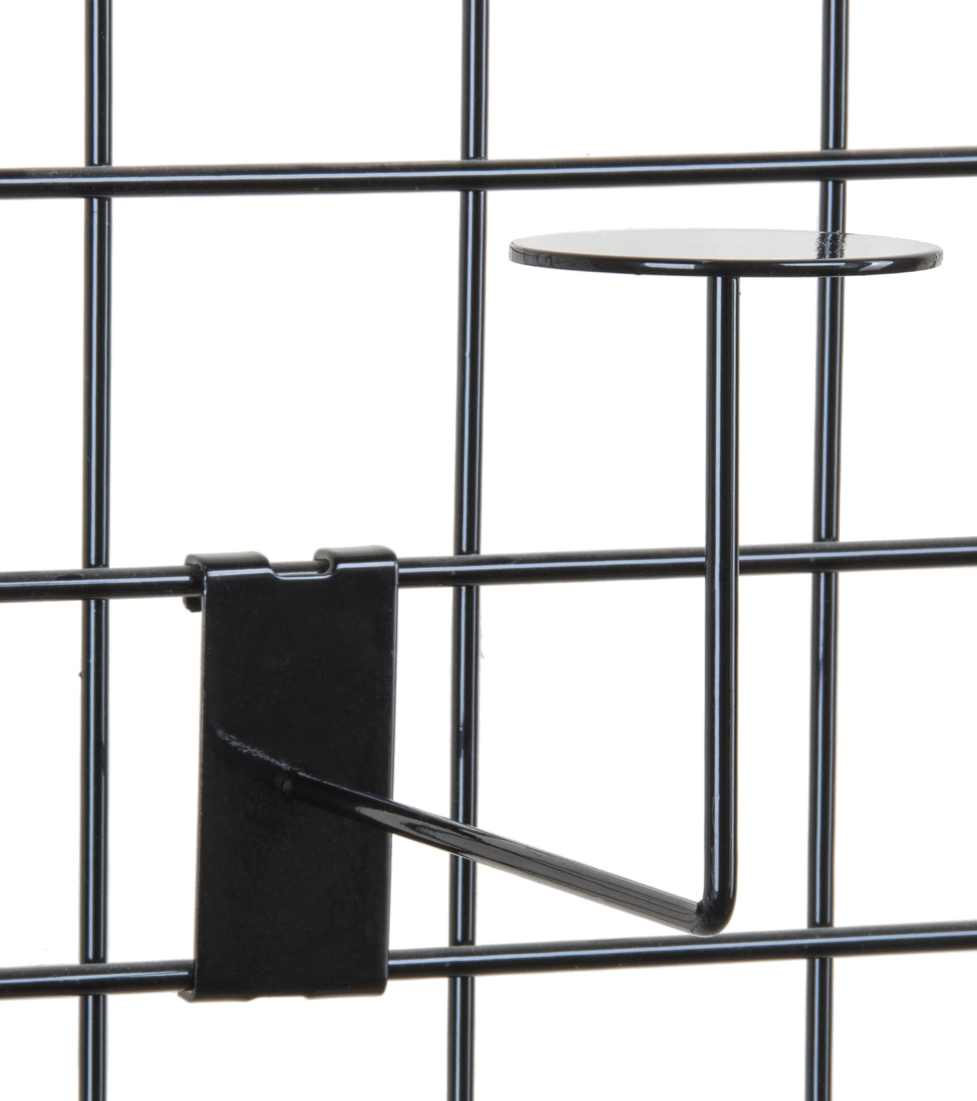 Grid Hat Racks Black Gridwall Hat Rack | Single Cap Display | Displays2Go