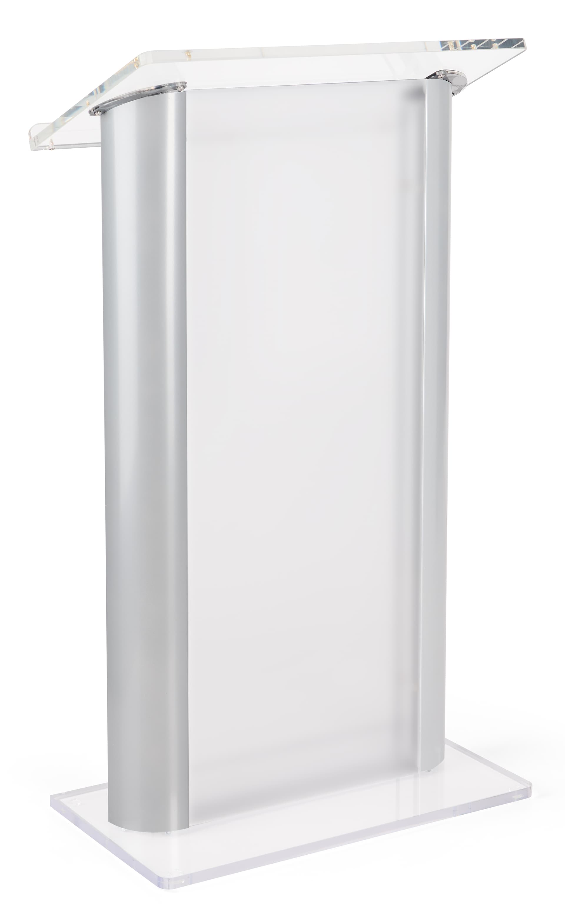 Recycled Plastic Lectern | Frosted Modesty Panel | Displays2Go