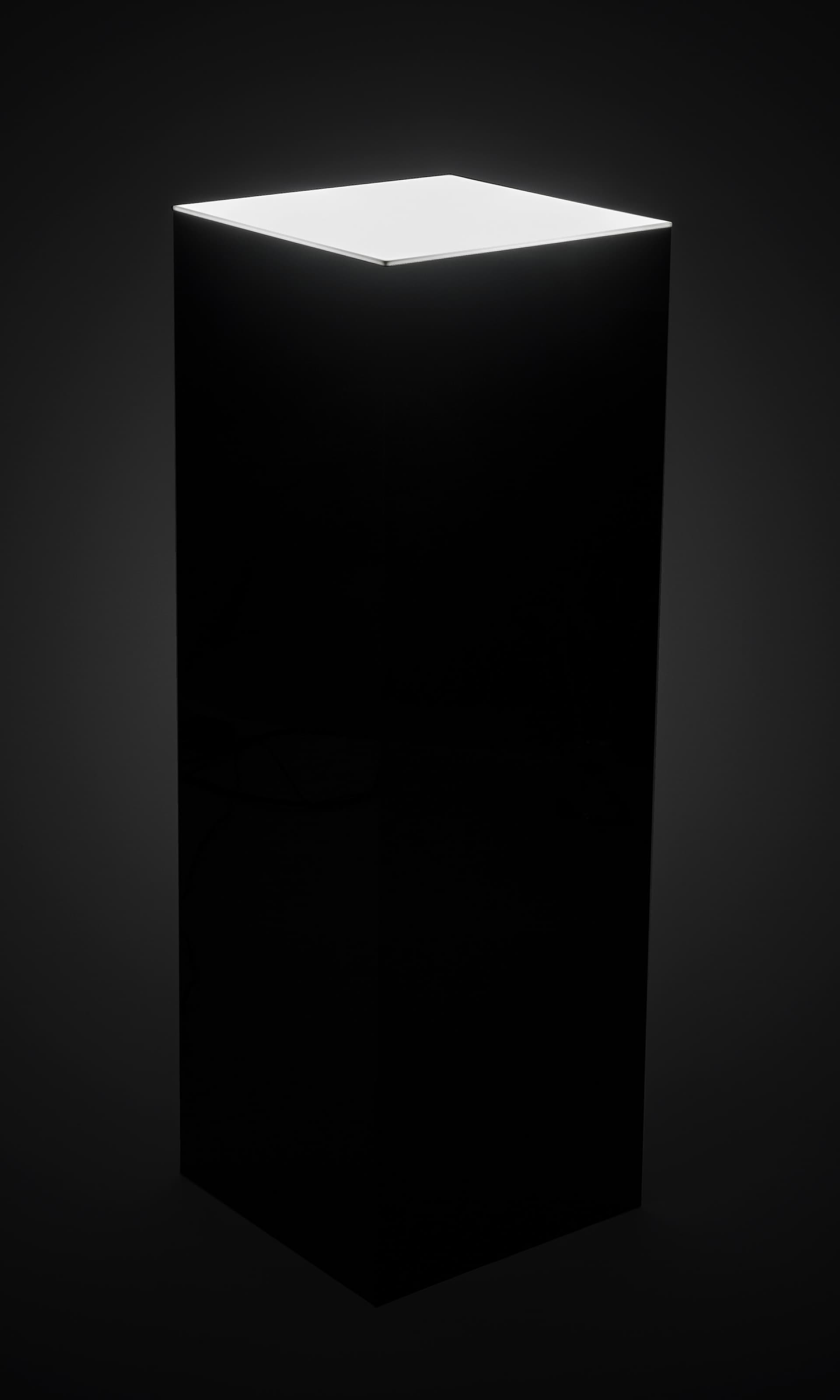 Led Stand Riser Lighted Black Riser Pedestal | 12”w x 12”d x 36”h LED Cube | Displays2Go