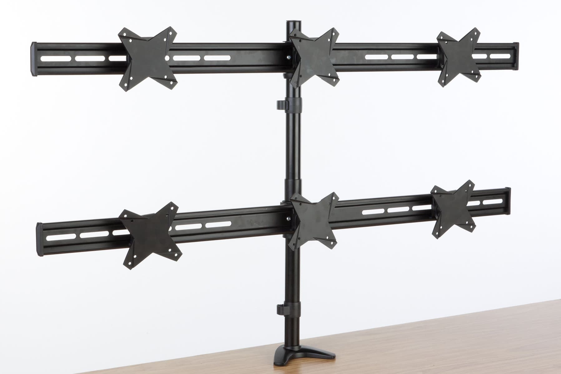 Multiple Monitors Rack Multiple Monitor Mounts | Dual Arm System for Up to (6) TVs | Displays2Go