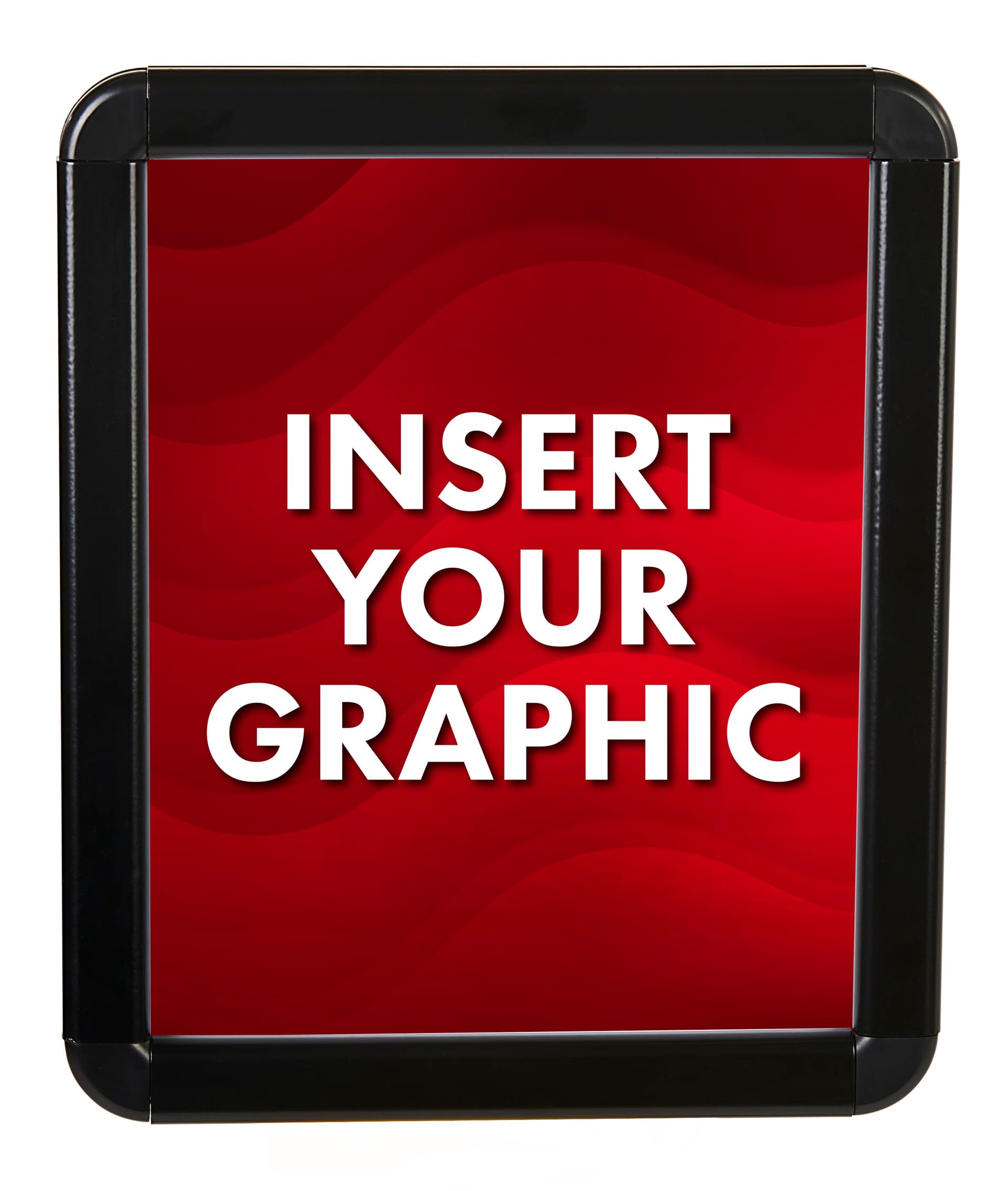 Sign Topper Bollard Sign Topper | Black Weather-Resistant Aluminum Frame | Displays2Go