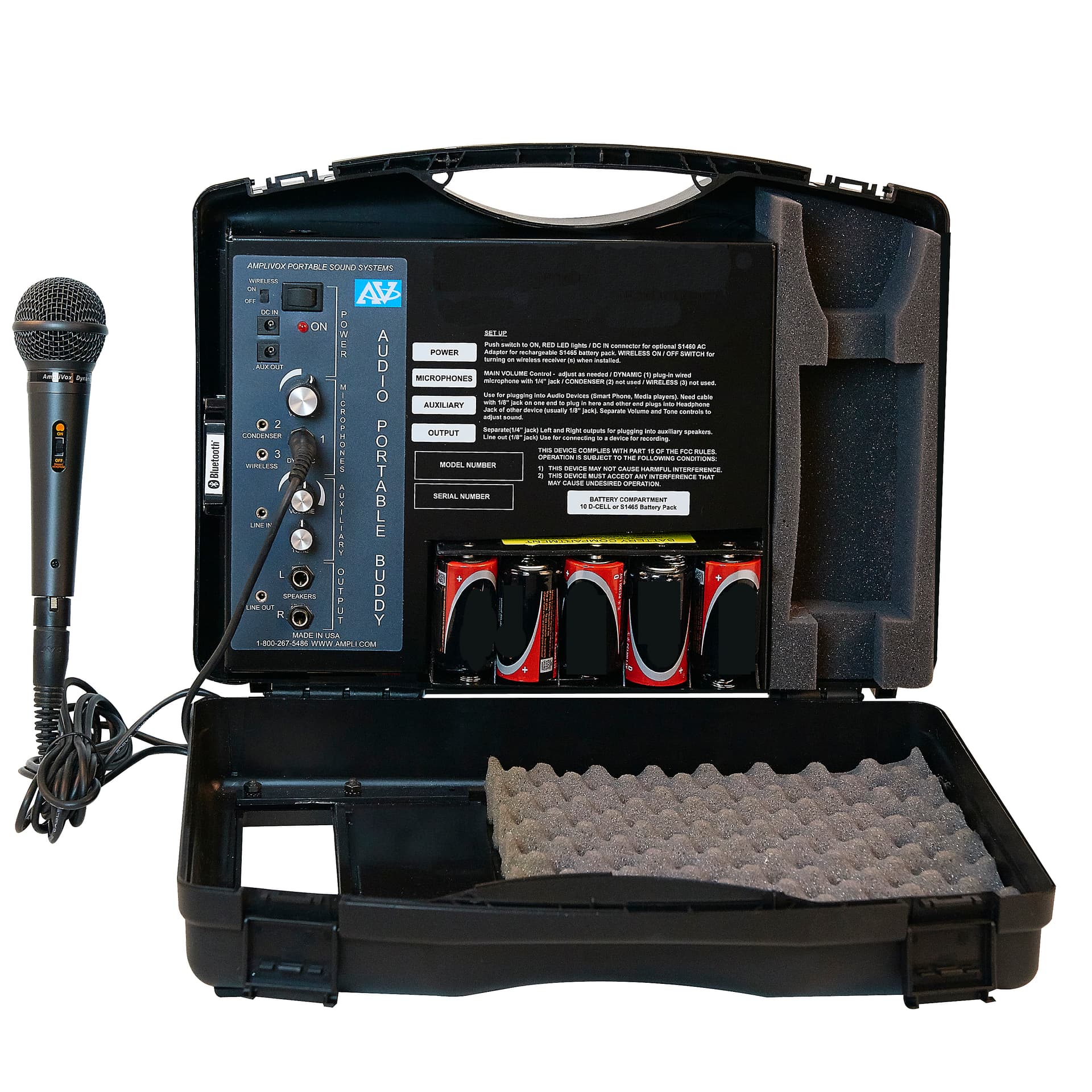 Portable Sound Instruments Portable Personal Sound System | Bluetooth, Wired Mic | Displays2Go