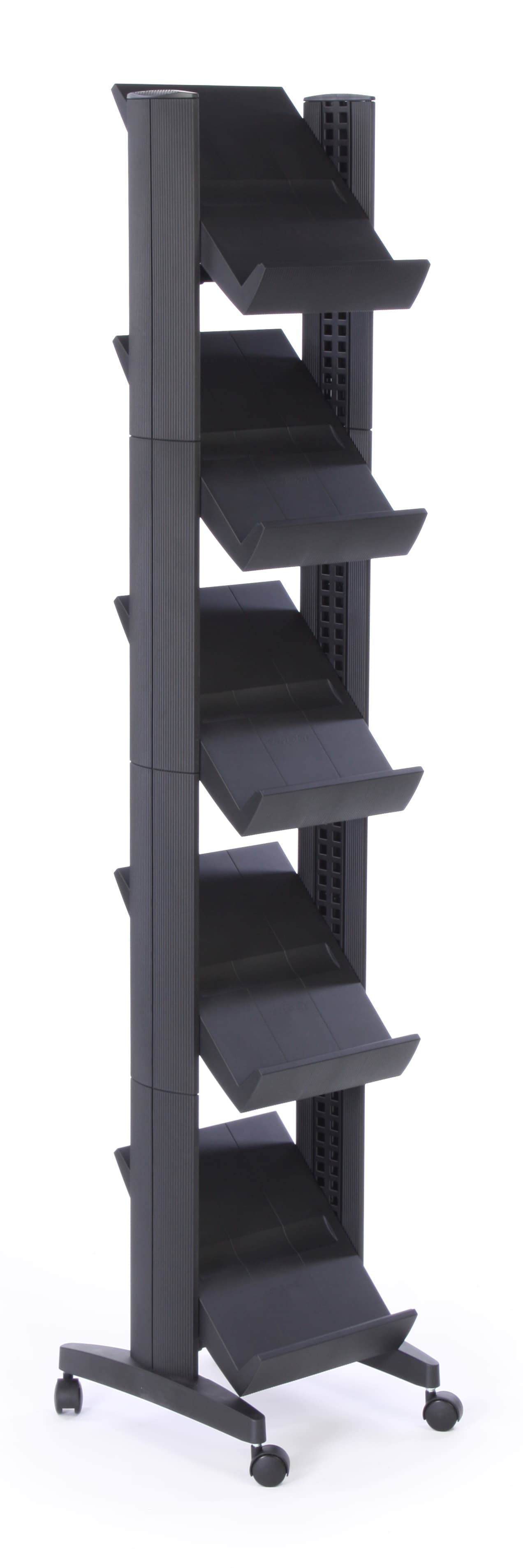 Mobile Magazine Racks Free Standing Magazine Rack is Portable & Quick to Assemble | Displays2Go