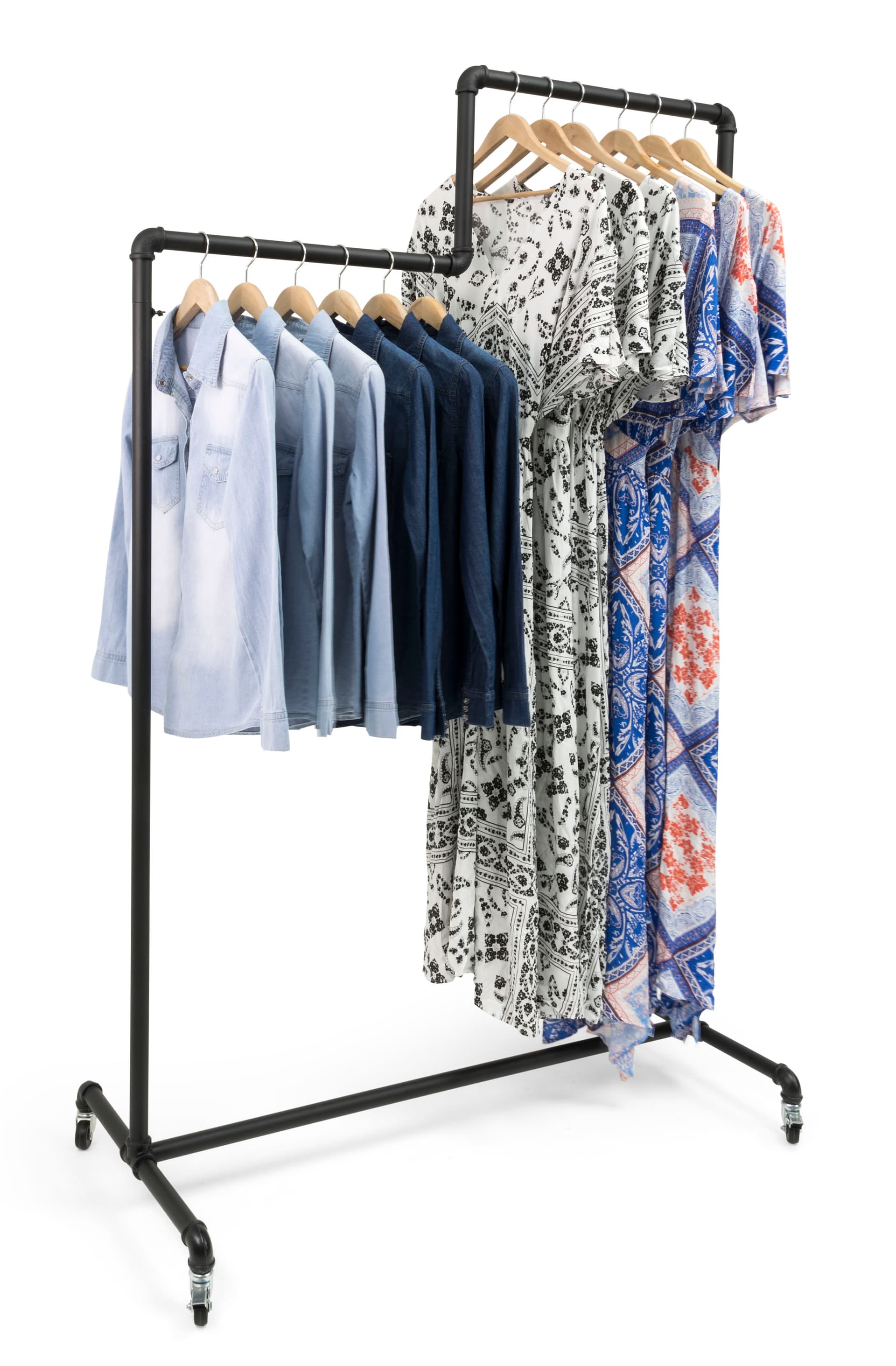 Pageant Racks Pipe Double Tier Ballet Rack | Powder Coated Metal | Displays2Go