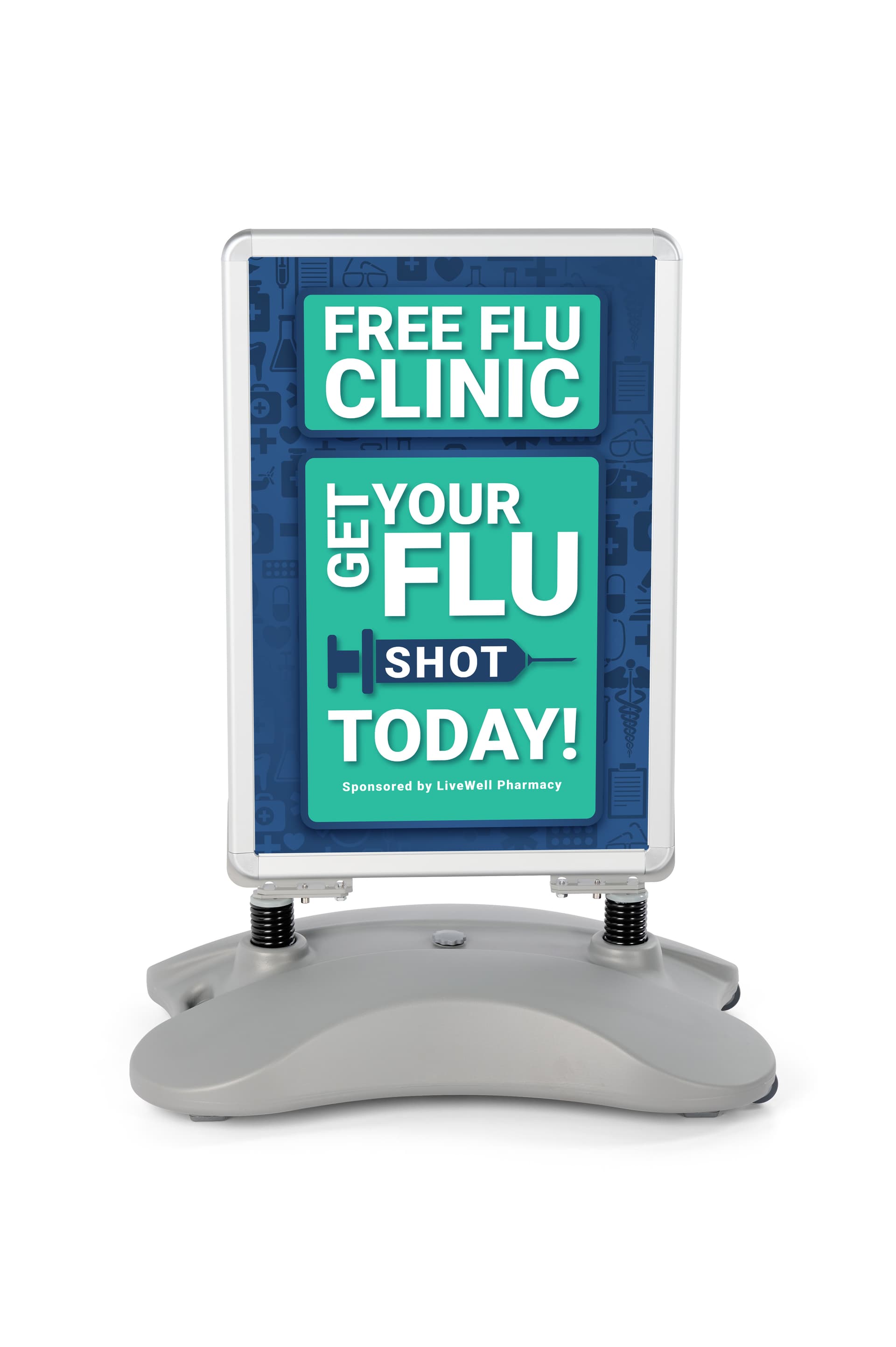 Outdoor Signs | Water Base Sign Holders With Hidden Casters | Displays2Go