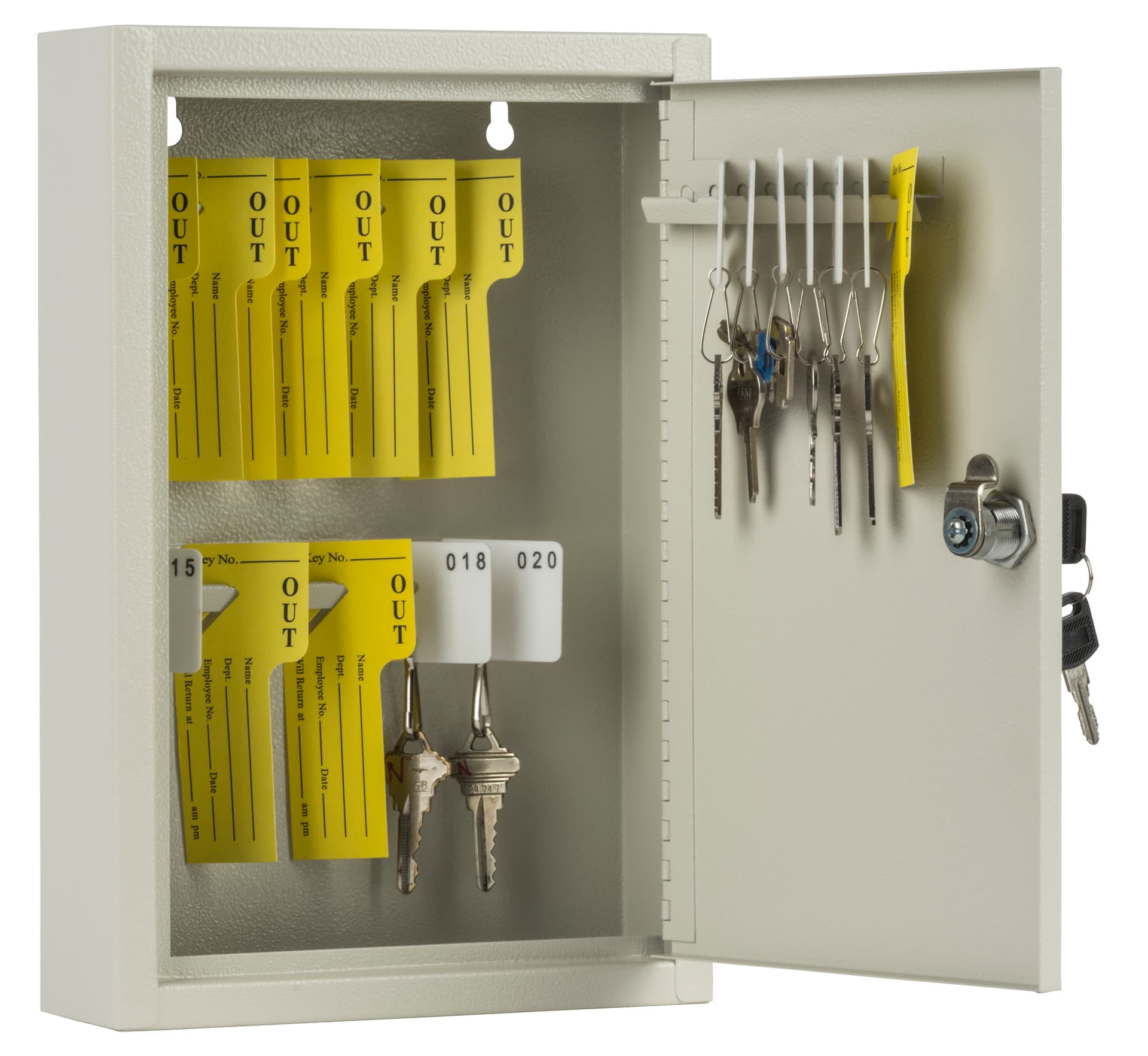 Key Box 30 Key 30 Key Cabinet | Numbered Tags Included | Displays2Go
