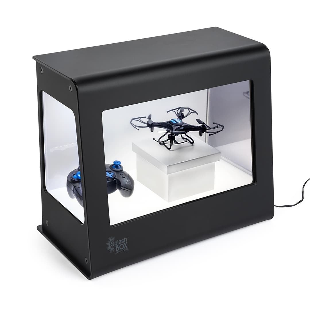 Splashbox Display Transparent Digital Display | 18” LCD Screen | Displays2Go