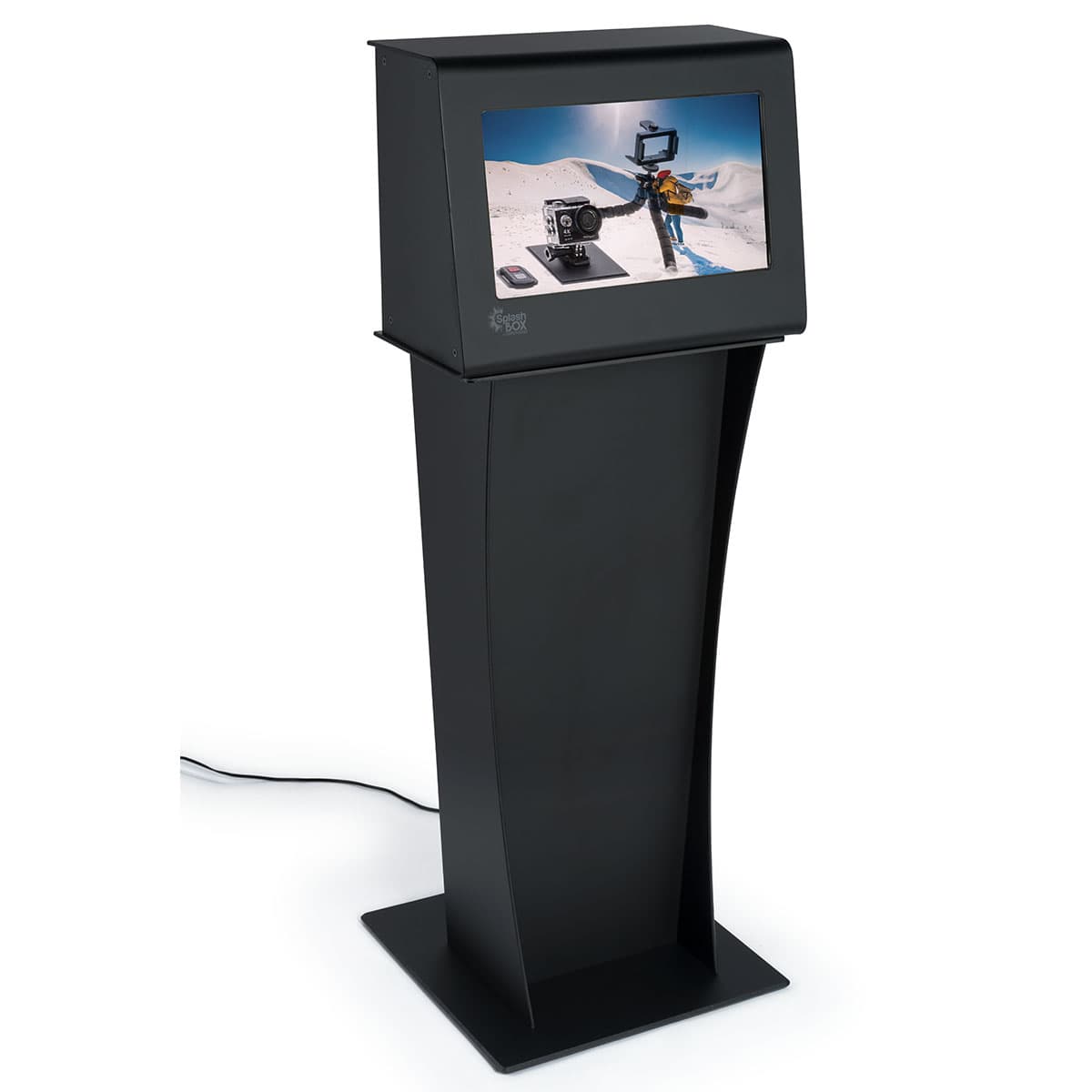 Splashbox Display Transparent Display Case | Plug & Play Media Content | Displays2Go