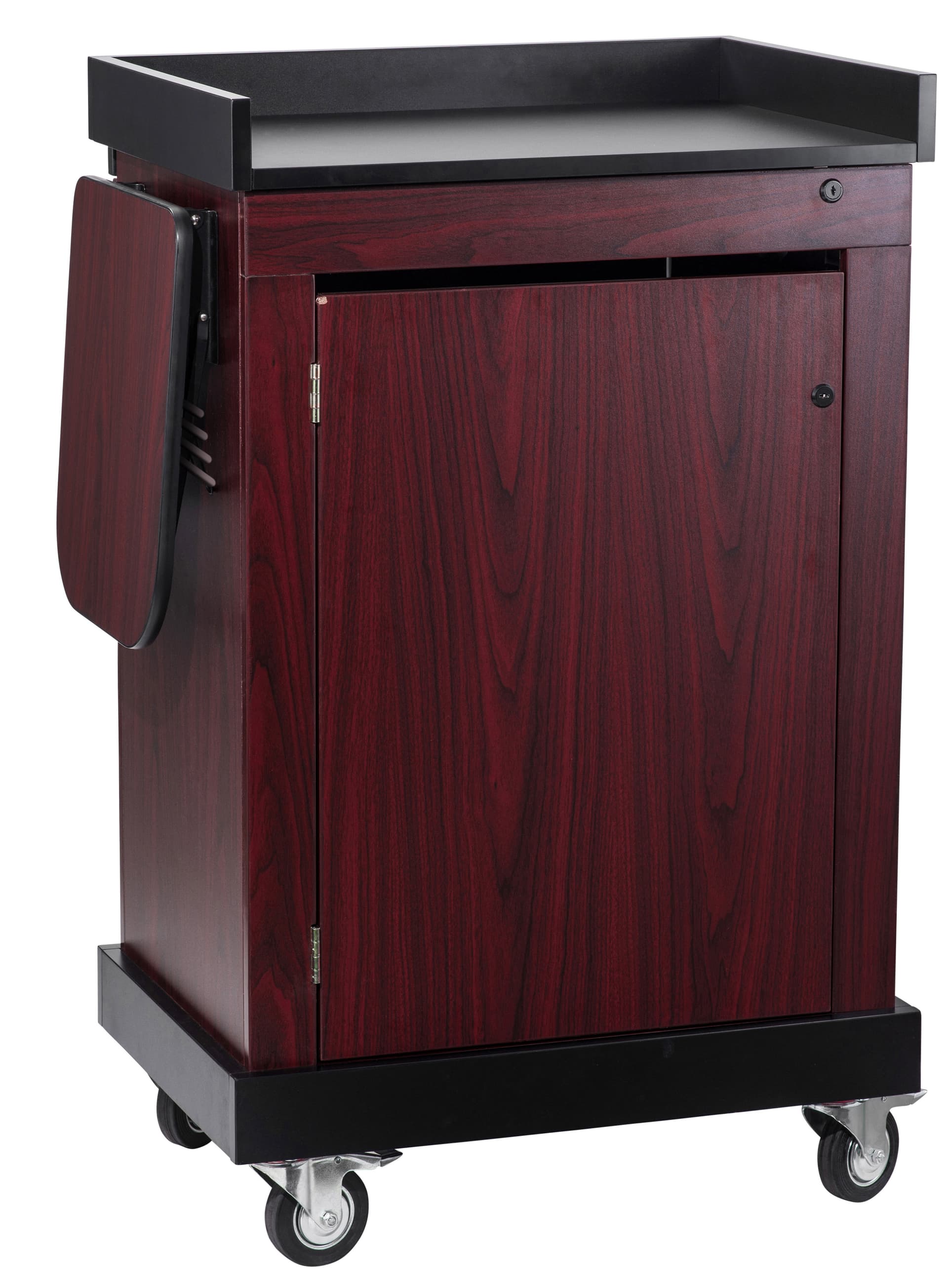 Multimedia Lectern Multi-Purpose Multimedia Lectern - Mahogany | Displays2Go