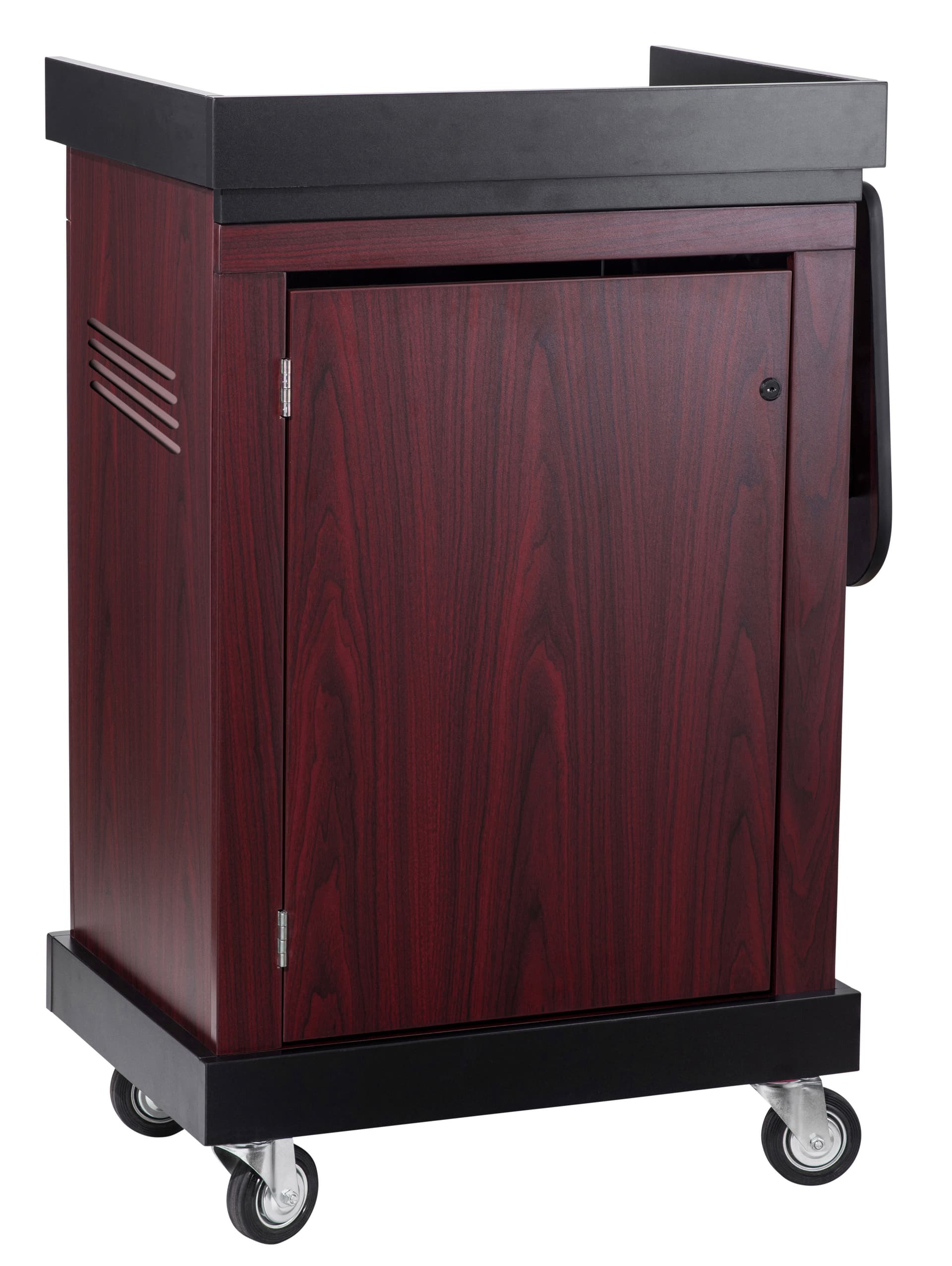 Multimedia Lectern Multi-Purpose Multimedia Lectern - Mahogany | Displays2Go