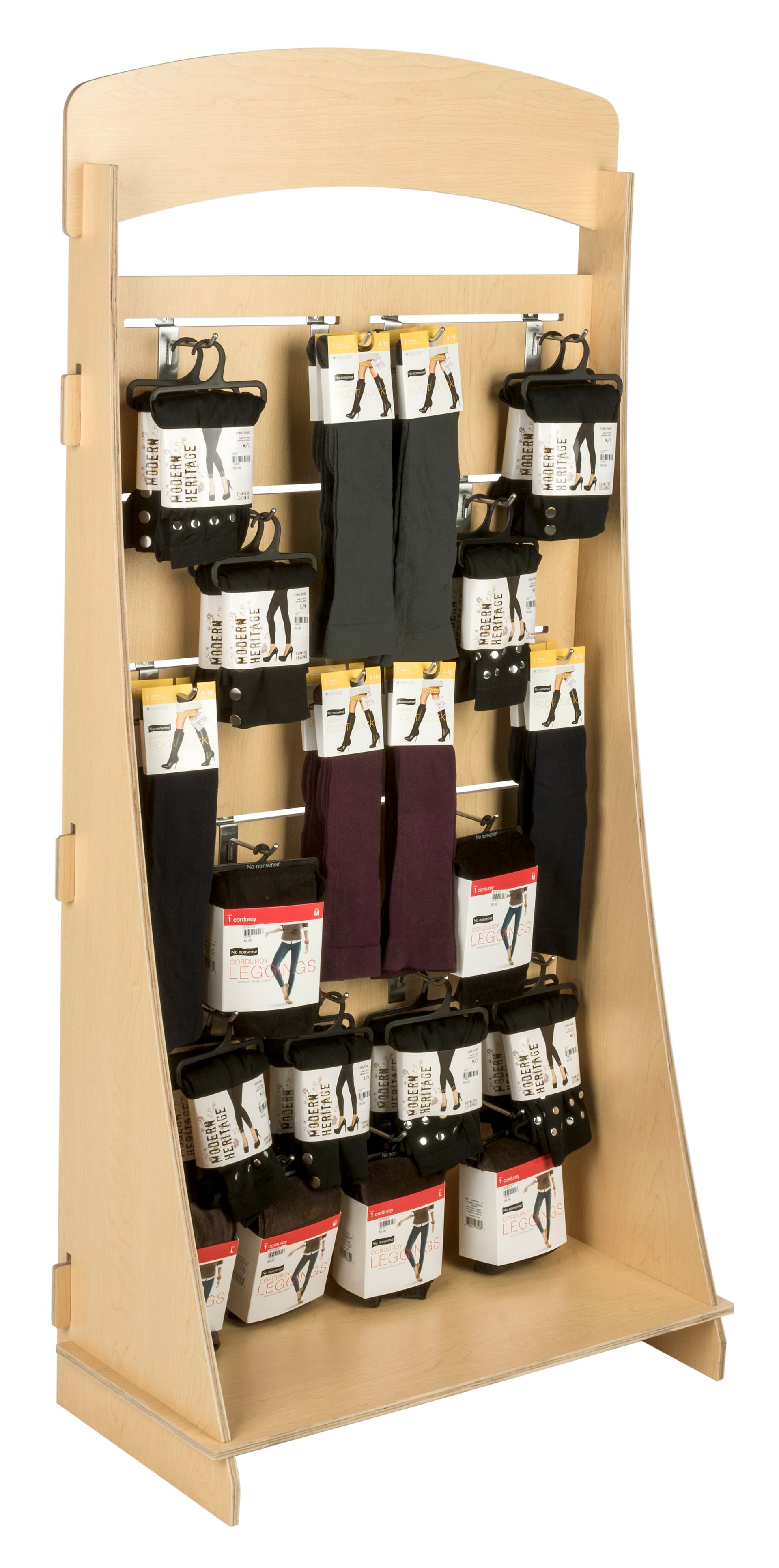 Slatwall Clips Display Freestanding Slatwall Display with 4” Chrome Hooks | Displays2Go