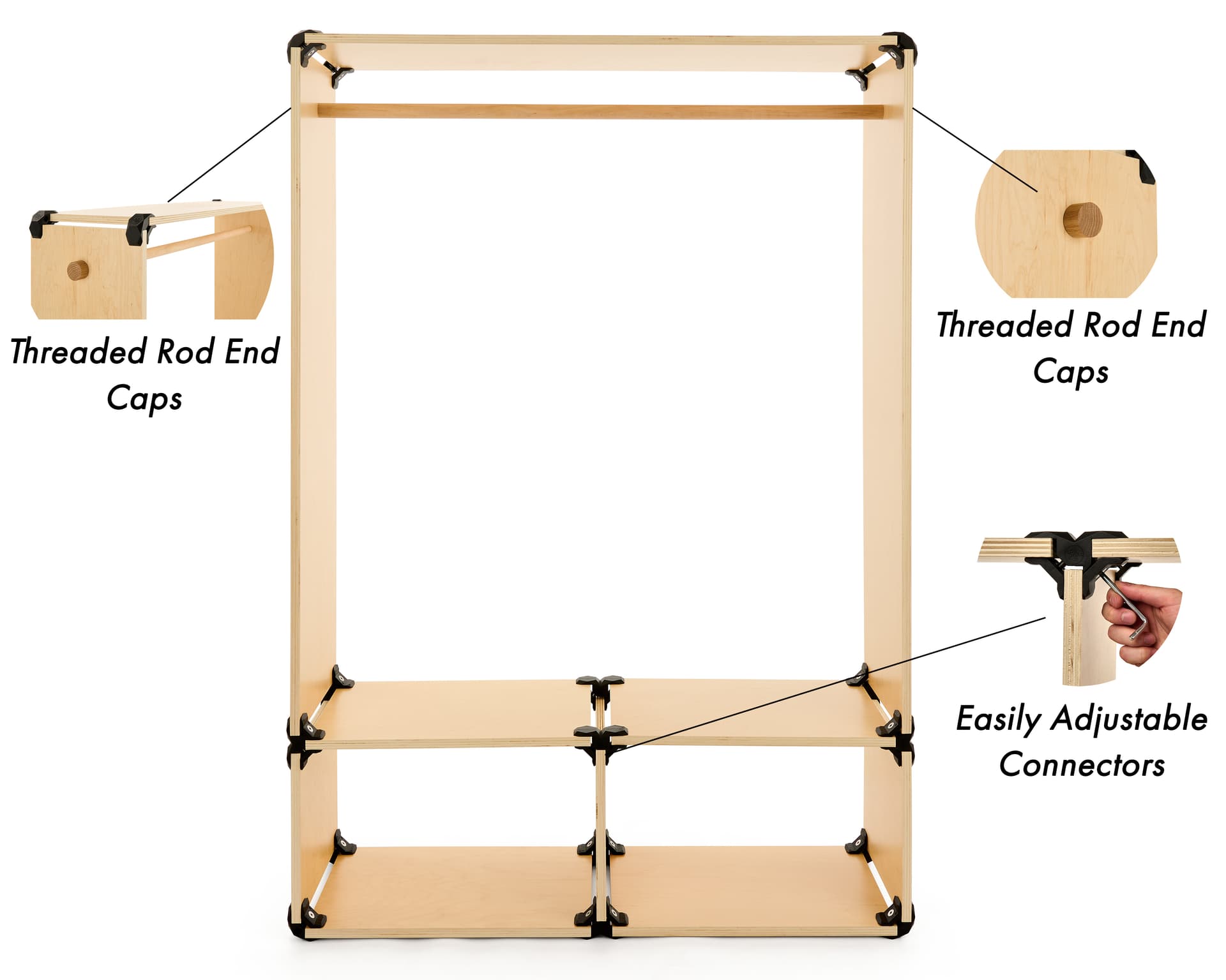 Modular Shelving System | Multiple Custom Configurations | Displays2Go