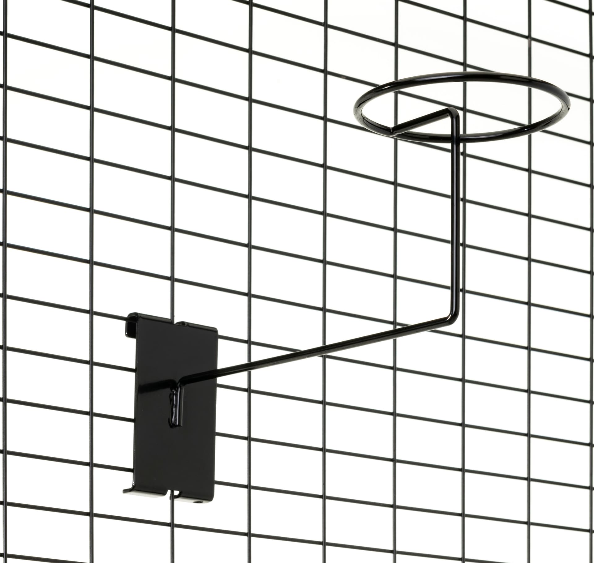 Grid Hat Racks Black Gridwall Hat Rack | Set of Four | Displays2Go