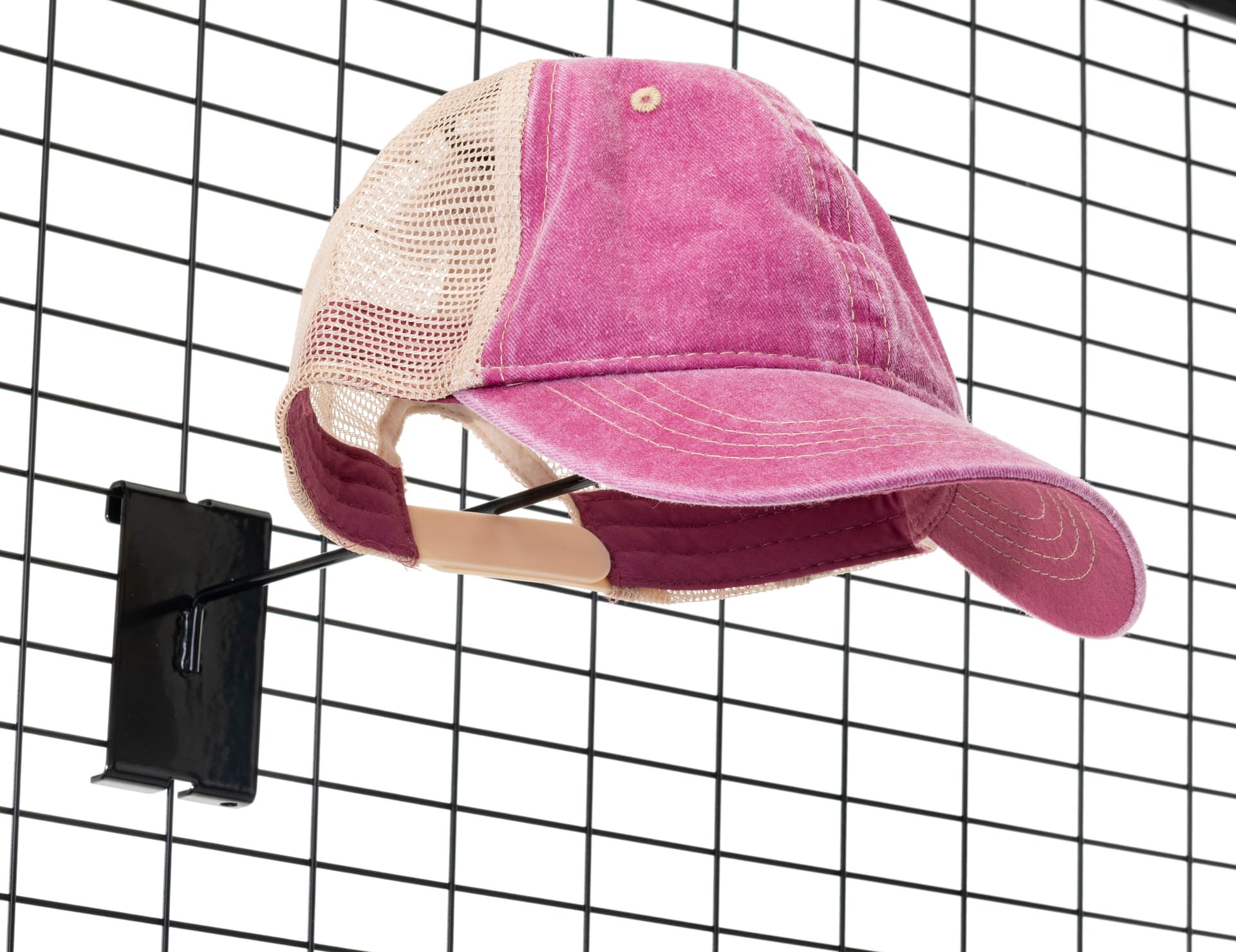 Gridwall Hat Rack Black Gridwall Hat Rack | Set of Four | Displays2Go
