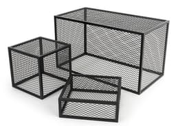 Rectangular Iron Mesh Riser Box | 14-Inch Cube | Displays2Go