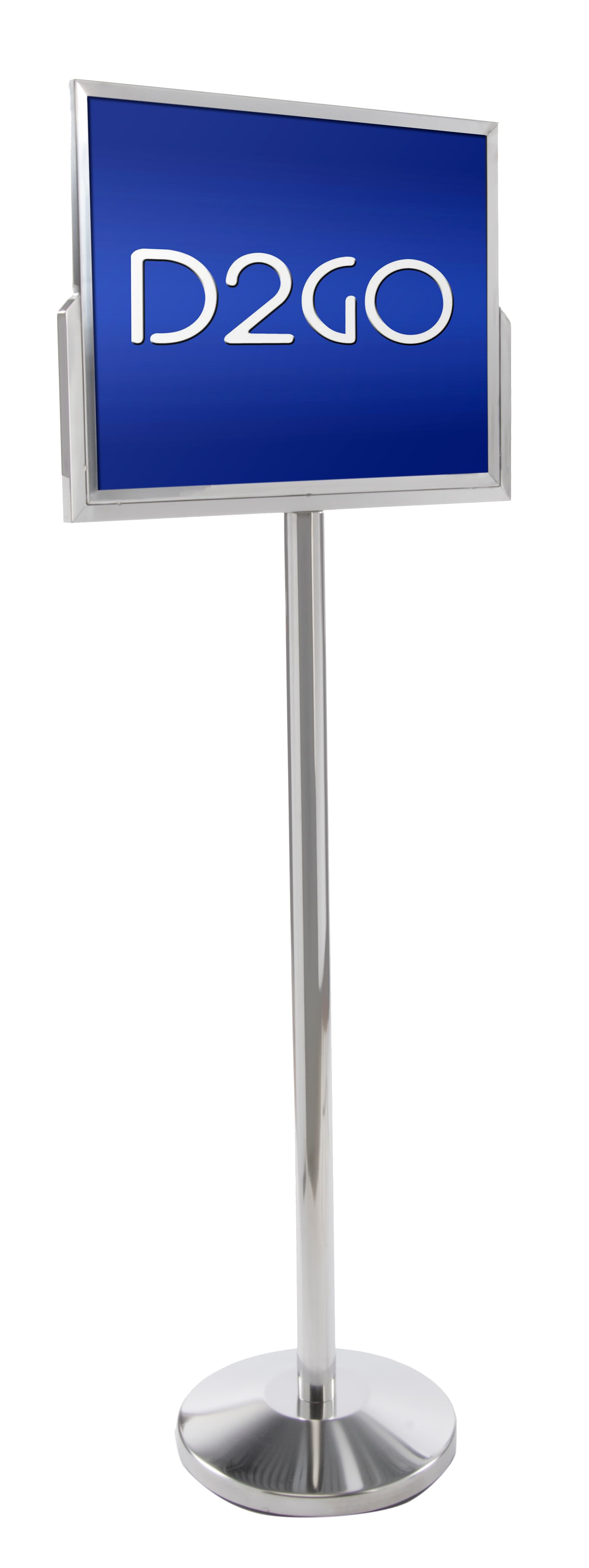Standy Post Stanchion Post with Sign Holder | 24