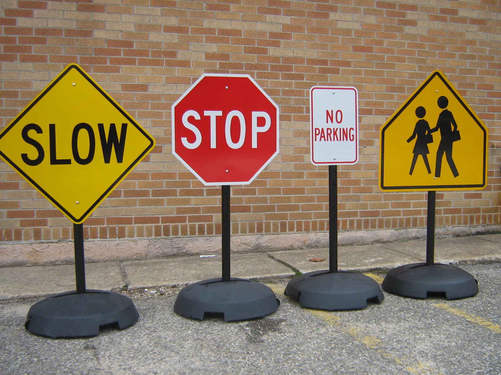 Base Point Signage Tip & Roll Sign Base | Post for Signage Included | Displays2Go