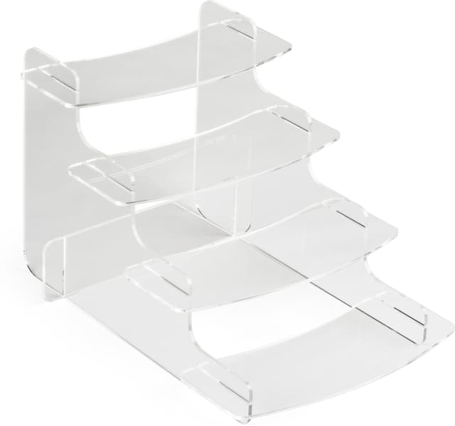 Retail Merchandise Riser Acrylic Step Riser | 4 Tiered Levels for Merchandise Display | Displays2Go